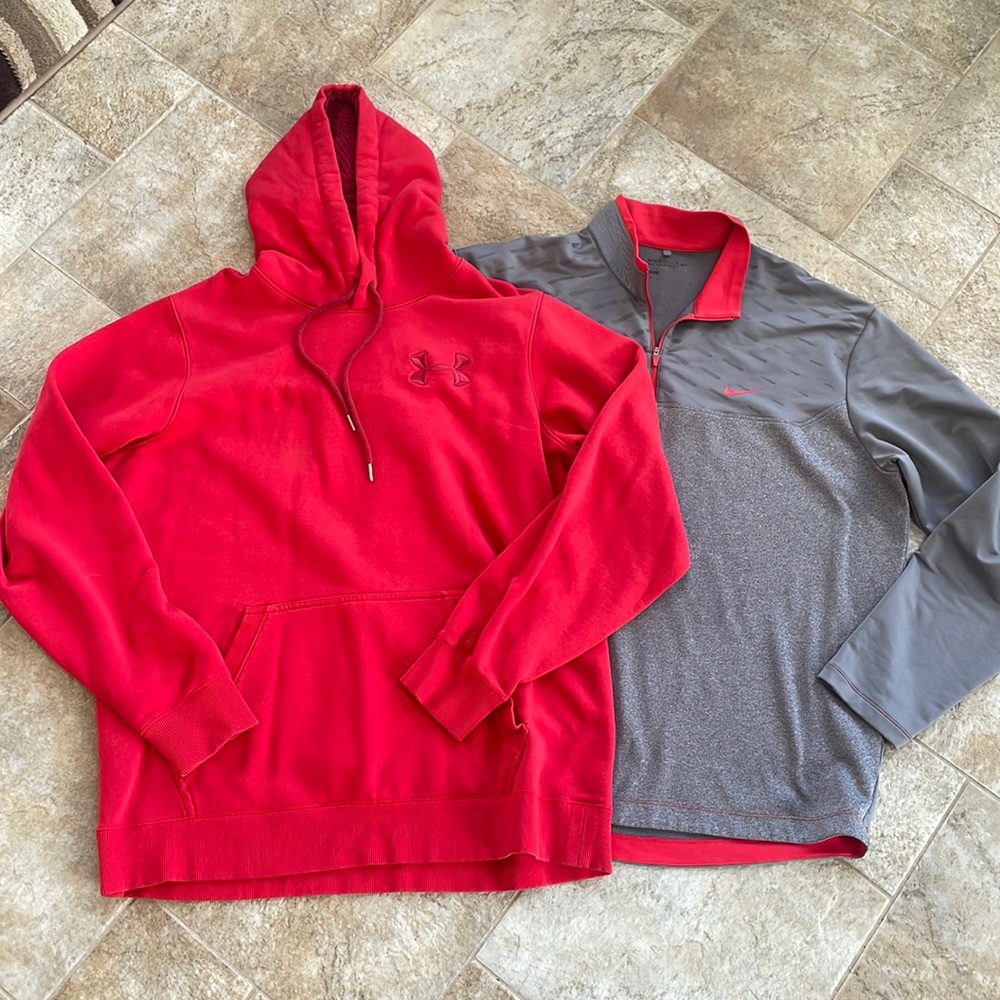Lot of 2 Nike & Under Armour Mens Shirts